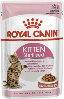 Вологий корм для стерилізованих кошенят ROYAL CANIN Роял канін KITTEN STERILISED IN GRAVY 0.085 кг 12шт.