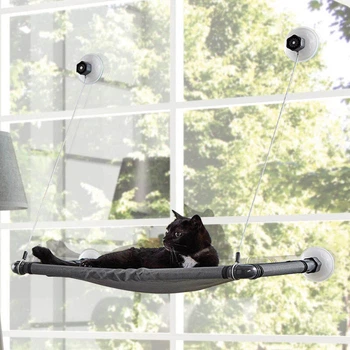 Лежак для котів, що закріплюється на вікні M-Pets Horizon Cat Window Perch 73х40,5х63 см (6953182732983)