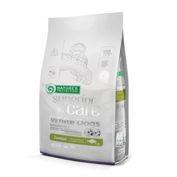 Корм Natures protection WHITE DOGS JUNIOR SMALL BREEDS для белых щенков мелких пород, 1.5 кг