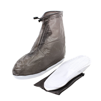 Резиновые бахилы Lesko SB-101 Коричневый 26 см на обувь от дождя грязи
