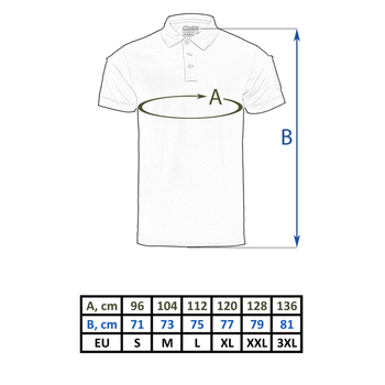 Футболка поло MIL-TEC Pikee Olive XL