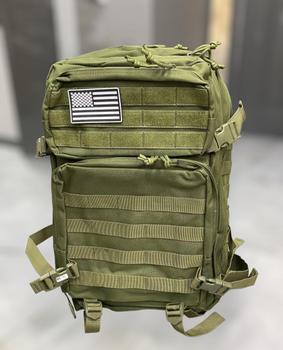 Военный рюкзак 45 л. Yakeda, Оливковый, тактический рюкзак для военных, армейский рюкзак для солдат