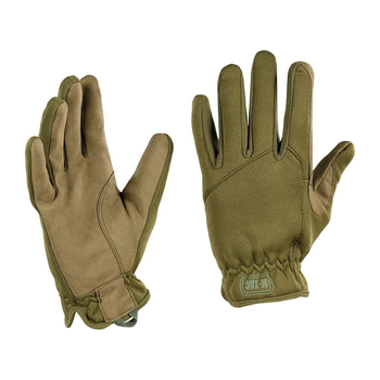 Тактичні військові рукавички M-Tac Scout Tactical Mk.2 Olive захисні рукавиці закриті пальці олива зимові L