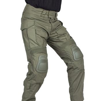 Бойові штани IDOGEAR G3 Combat Pants Olive з наколінниками XXL