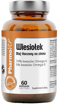 Olej z wiesiołka tłoczony na zimno Pharmovit 60 kapsułek (PH226)