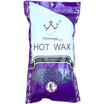 Воск Konsung Beauty 1000 г Lavender в гранулах, пленочный для дериляции