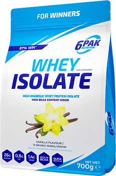 6PAK Whey Isolate 700 g Vanilla (5906660531340)