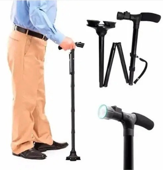 Трость с подсветкой телескопическая трость Trusty Cane