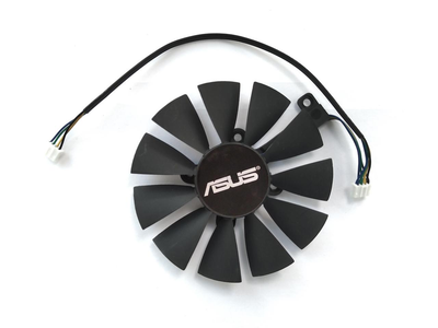 Вентилятор Everflow для видеокарты ASUS 87 мм T128015DU T129215SU (T129215BU PLD09210S12HH) (№137)