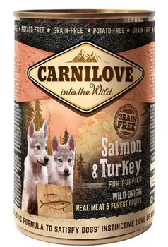 Вологий корм для цуценят Carnilove Salmon & Turkey 400 г (лосось та індичка) 100130/529254
