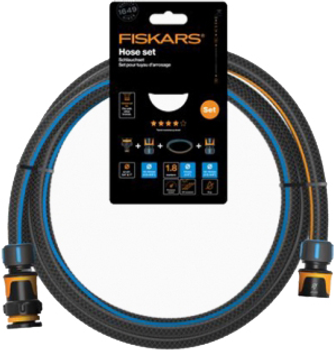 Набір з'єднувальний зі шлангом Fiskars 13 мм (1/2") 1.8 м Q4 (1057621)