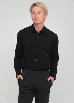Мужская рубашка - рубашка Uniqlo UQ0260M M Черный