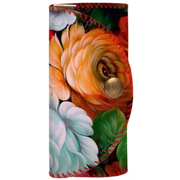 Ключница тканевая для сумки Flowers 5,5х10 см