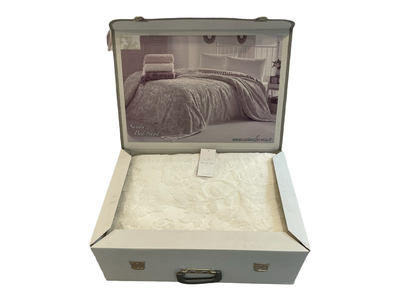 Maхрове покривало Maison Dor Sanda Bedspread Ecru бавовна 220-240 см кремовий