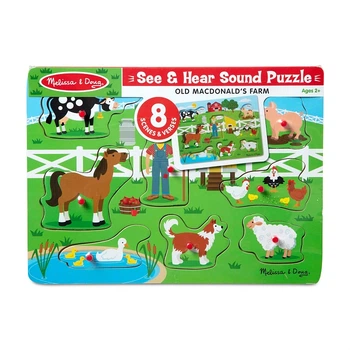 Звуковой пазл Ферма старого Макдональдса Melissa & Doug 8 элементов MD738