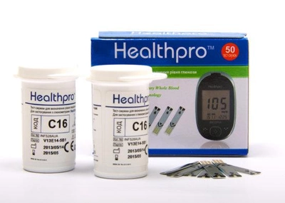 Тест-смужки HealthPro, 50 шт.