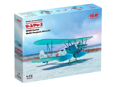 Сборная модель ICM У-2/По-2, Советский многоцелевой самолет II СВ 72244