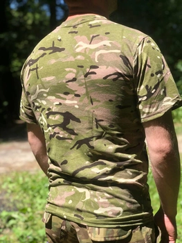 Тактична футболка мультикам ЗСУ бавовна 48 (M)
