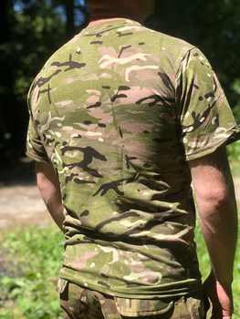 Тактическая футболка мультикам ВСУ хлопок 58 (XXXXL)