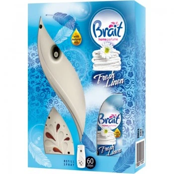 Автоматический освежитель воздуха (Автомат+запаска) Brait Fresh Linen 250 мл