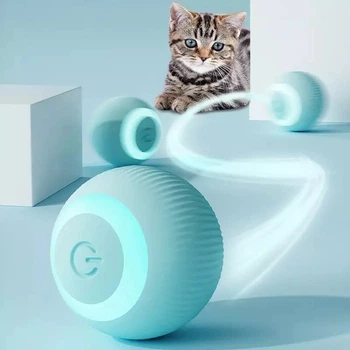 Самостійно вращальний мяч для котів та кошенят Smart -Ball
