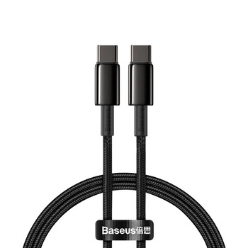 Кабель Baseus Power Delivery Quick Charge USB-C to USB-C 1m Black (CATWJ-01)