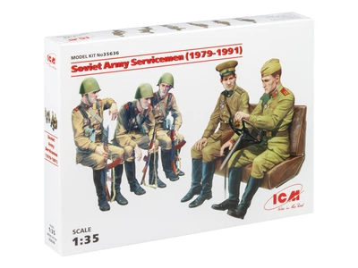 Сборная модель ICM Советские военнослужащие 1979-1991 гг , 5 фигур 35636