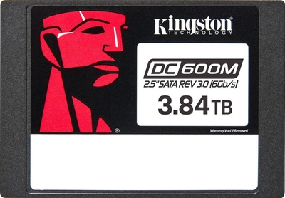 SSD диск Kingston Enterprise DC600M 3.84ТБ 2.5" SATAIII 3D TLC (SEDC600M/3840G)