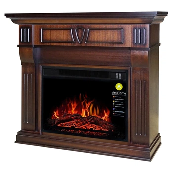 Электрокамин ArtiFlame Beethoven АF23S махагон коричневый антик
