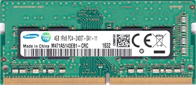 Пам'ять Samsung 4 GB SO-DIMM DDR4 2400 MHz (M471A5143EB1-CRC)