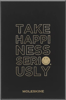 Планировщик позитива в подарочном боксе Moleskine Smiley 13х21 см 240 страниц в линейку (8056598855074)