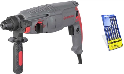 Набор перфораторов Intertool SDS-plus DT-0180 + Набор буров S&R SDS-Plus 6 шт