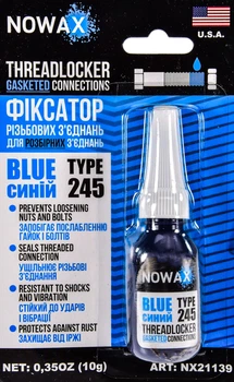 Фіксатор різьби синій 10мл NOWAX [NX21139]
