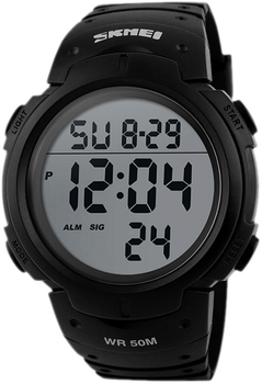 Мужские часы Skmei 1068BK black (1080-0049)
