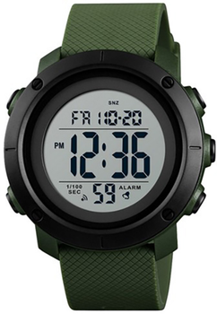 Мужские часы Skmei 1426AGWT army green-white (1080-0468)