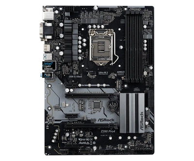 Материнська плата ASRock Z390 Pro4 (Intel Z390, PCI-Ex16) ATX s1151 Б/В