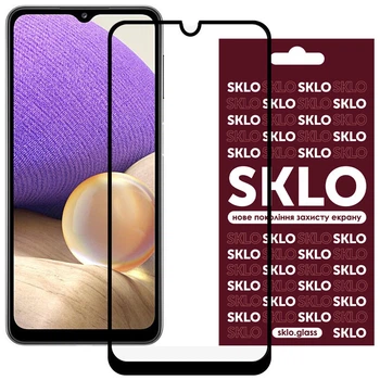 Протиударне захисне Cкло SKLO 3D full glue для Xiaomi Redmi 10C / Poco C40 загартоване прозоре