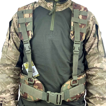 Ремінно-плечова система (РПС) Military Manufactury Cordura мультикам 218 універсальний