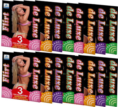 Презервативи Flirt de Luxe 48 шт (16 упаковок по 3 шт) (ROZ6400229295)