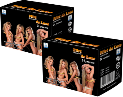 Презервативи Flirt de Luxe 144 шт (48 упаковок по 3 шт) (ROZ6400229296)