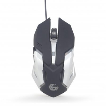 Мышь Gembird MUSG-07 Black/Silver