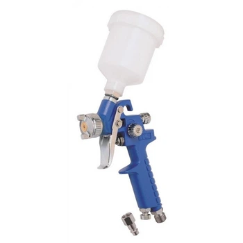 Краскопульт MASTERTOOL GM HVLP MINI ВБ 125 мл, пластик, Ø 0,8 мм, 70-110 л/мин, 2-2,5 бар (80-8930)