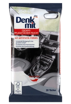 Вологі серветки для салону авто Denkmit 20шт