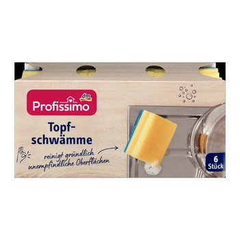 Набір кухонних губок для миття посуду Profissimo Topf-schwämme 6шт