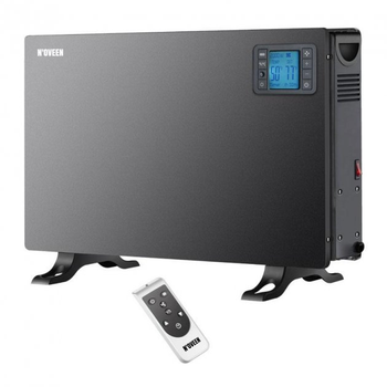 Конвектор електричний обігрівач Noveen CH7100 LCD Smart 2000 Вт 3 режими таймер пульт ДУ Чорний (zuk_4111057)