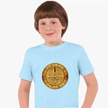 Дитяча футболка Гравіти Фолз Білл Шифр (Gravity Falls Bill Cipher) (25186-2627) 104-110 см Бавовна Блакитний