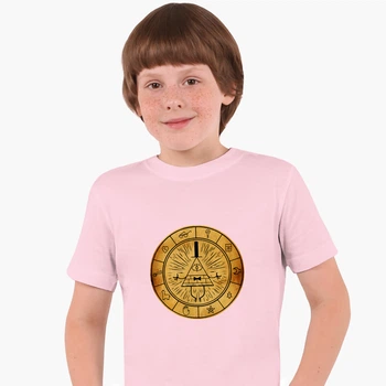 Дитяча футболка Гравіти Фолз Білл Шифр (Gravity Falls Bill Cipher) (25186-2627) 158-164 см Бавовна Рожевий