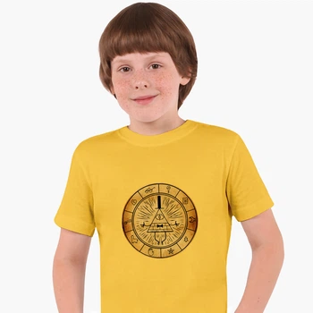 Дитяча футболка Гравіти Фолз Білл Шифр (Gravity Falls Bill Cipher) (25186-2627) 134-140 см Бавовна Жовтий