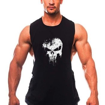 Безрукавка чоловіча майка Punisher чорна XL