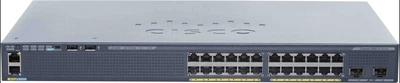 WS-C2960X-24PD-L - 24x 1GE RJ45, uplink 2x 10G SFP+, ПО LAN Base, PoE+ 370W 802.3at, Покоління L2, Cisco Catalyst 2960-X Комутатор Refurbished